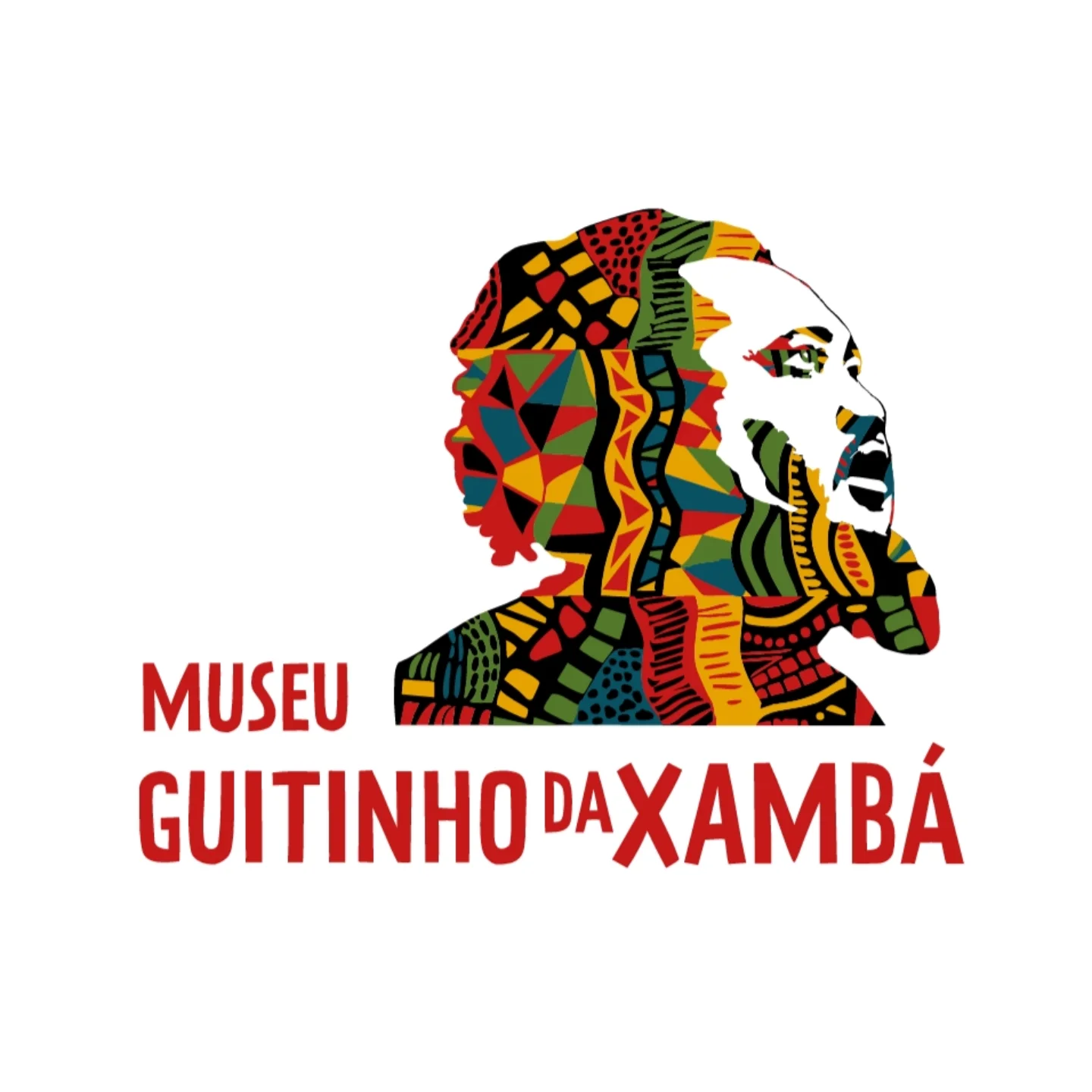 Ilustração com padronagens africanas em homenagem a Guitinho da Xambá